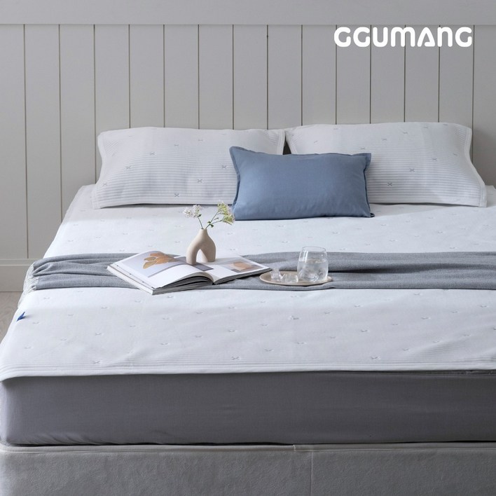 25년형 국산 꾸망 듀라론 100 쿨매트 여름 쿨링 냉감패드, 스트라이프, 쿨매트