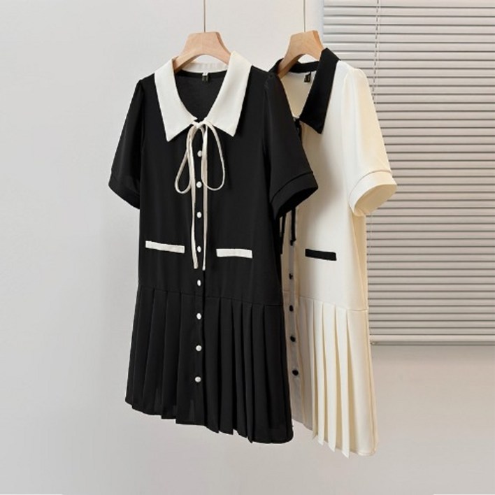 하객원피스 빅사이즈 88 돌잔치엄마 정장원피스 여성 결혼식하객룩 상견례 원피스 하객룩 여름원피스