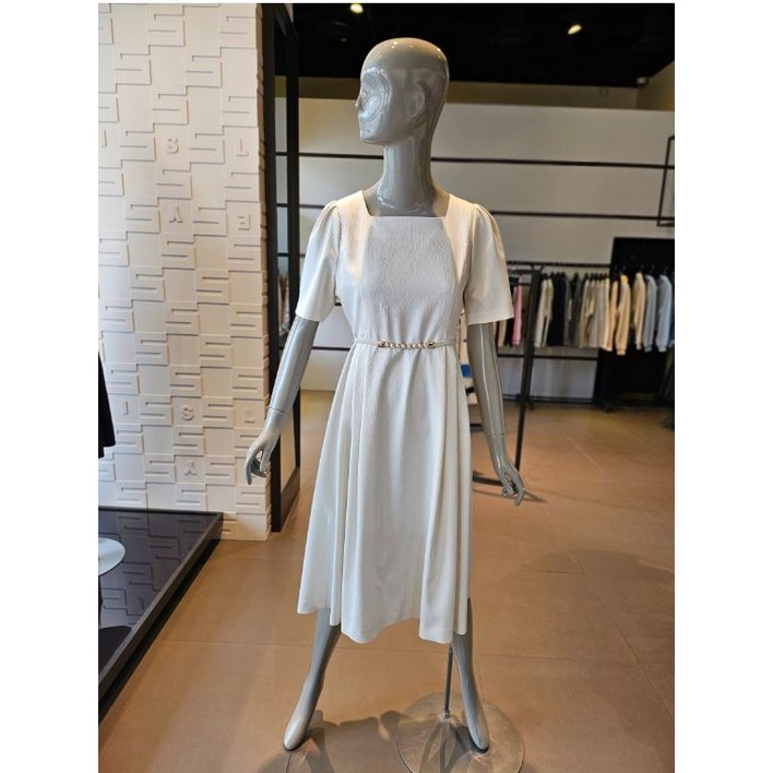시슬리 진주 벨티드 포인트 원피스 SAOPA3411