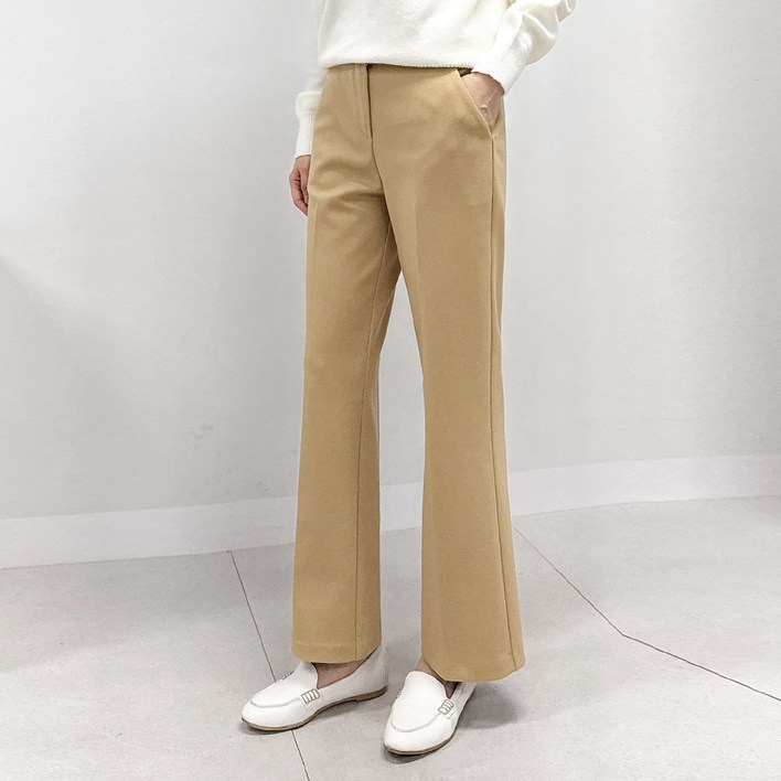 포근한 겨울 라인업 기모팬츠 일자바지/부츠컷 빅사이즈 여성 스판 밴딩 모직