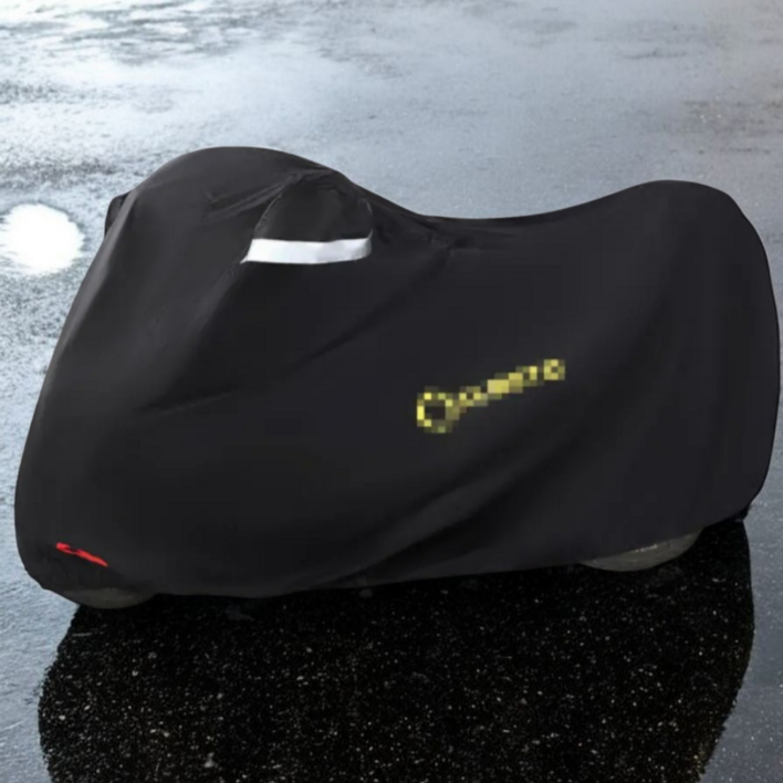 자이언트킹 완벽방수 도난방지 오토바이 커버, 블랙