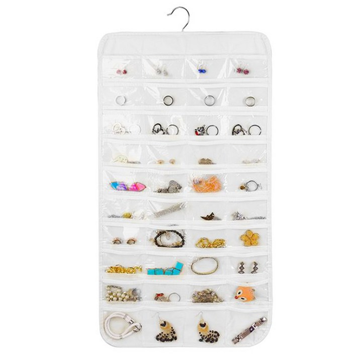 제인마랑 악세사리 벽걸이 양면 소품 포켓 정리함, 1개