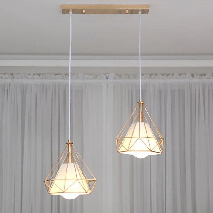 다이아 2등 팬던트조명 소