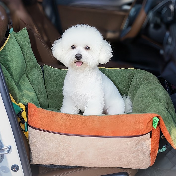 Curious Pony 강아지 카시트 뒷자석 강아지 차량용카시트 애견 카시트 강아지 가방