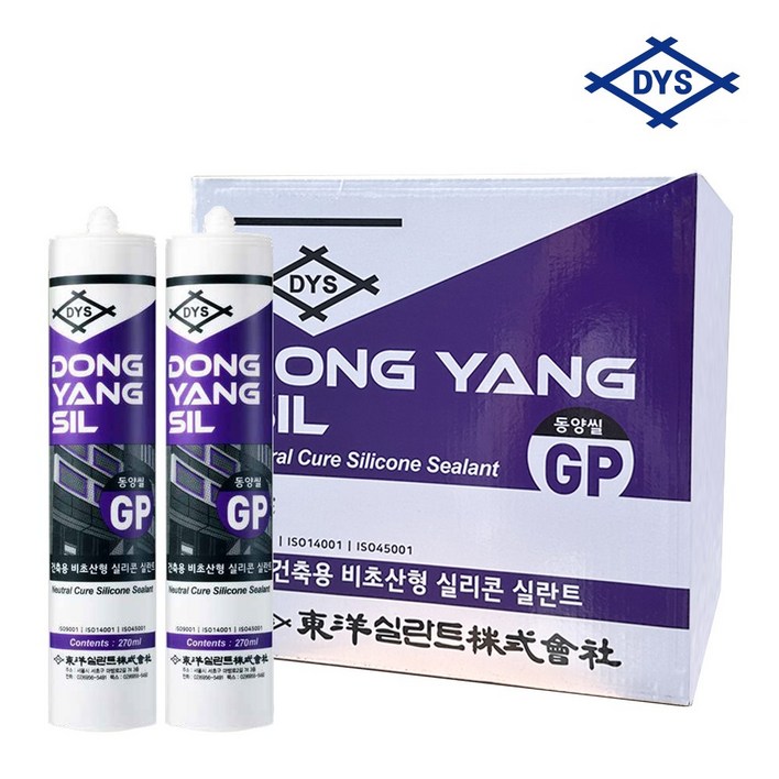 동양실란트 동양씰 무초산실리콘 실리콘 다용도 비초산실란트 창틀 샷시 박스판매 투명, 25개