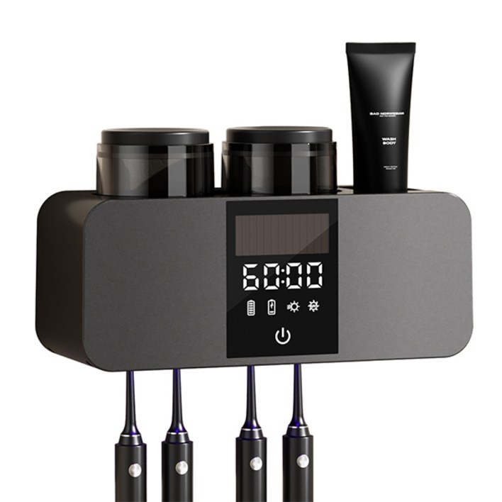 MIFAN 무타공 가정용 무선 UV 칫솔 살균기 건조기 칫솔컵 세트