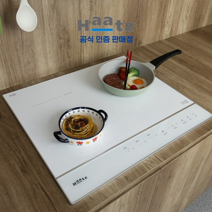 전국설치 하츠 NEW 클레르 인덕션 3구 화이트 매립형 타공560480