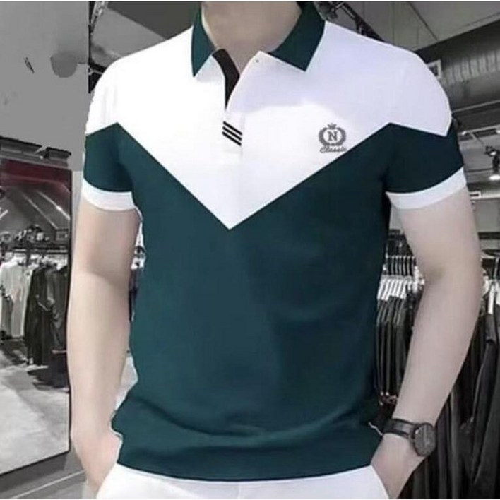 보그핏 M4063 러한상의  남성 카라 반팔 티셔츠 여름 머스핏 세련 티셔츠