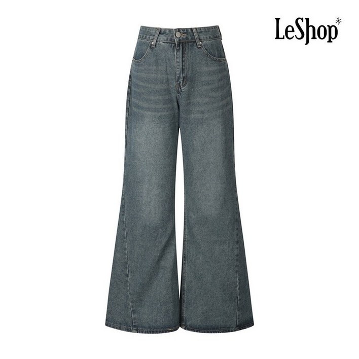 르샵 와이드 부츠컷 데님 팬츠 BP9PT001A 840386