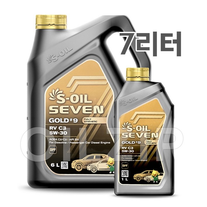 에스오일 세븐 골드 5W30 6L1L 7리터 세트, 1개, 5w30, 7L