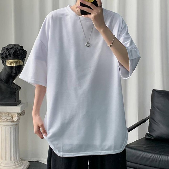 남성 캐주얼 오버핏 박스 반팔티셔츠 IS-TS11N