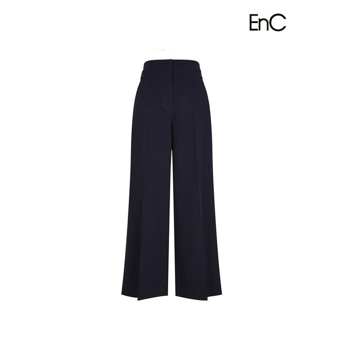 이앤씨 EnC 다크네이비 일자 와이드 밴딩 팬츠 ENTA31203O