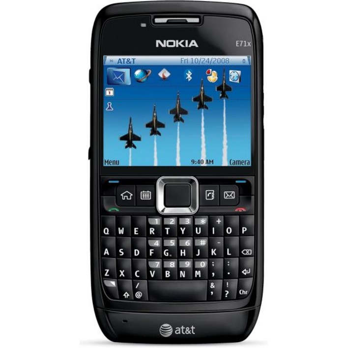 노키아 E71x, GSM 심비안 9.2 OS 쿼티 휴대폰 잠금 해제 - 블랙