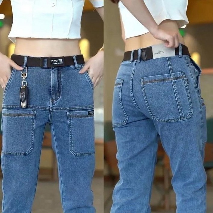 에이트샵 남성 청바지 카고바지 사계절 데님팬츠 캐주얼 스판 진