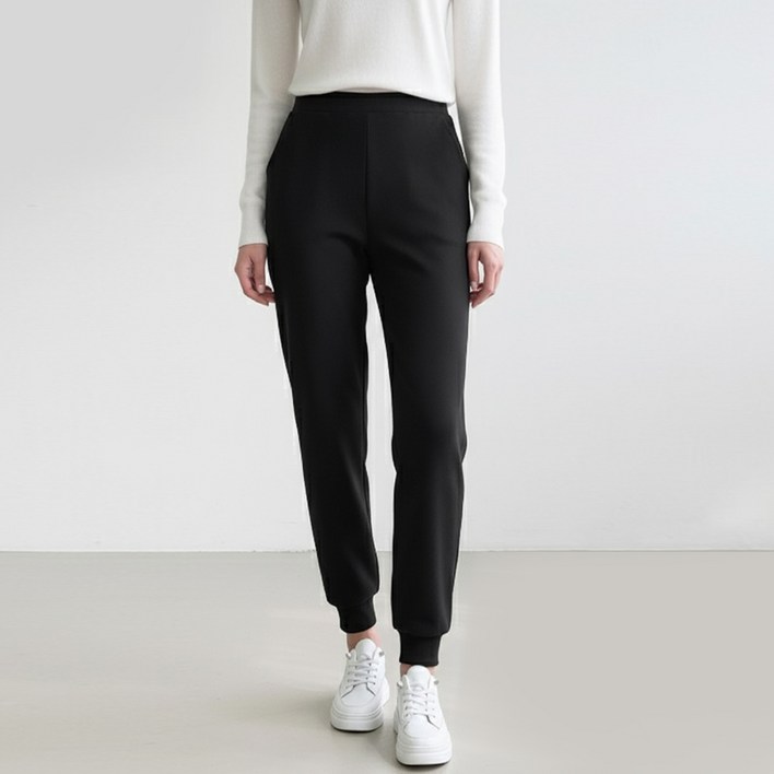 기모 조거  에이플심플 여성 기모 조거팬츠 겨울 융털 조거바지