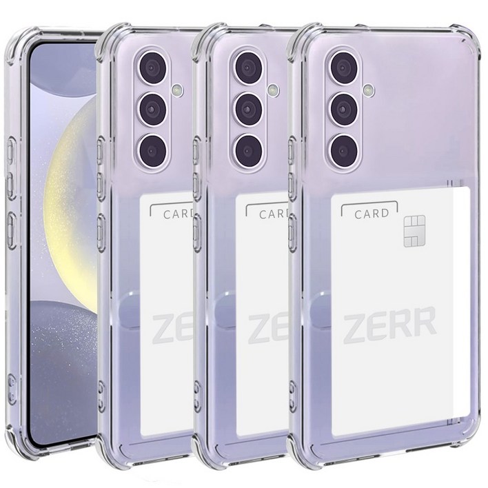 STONESTEEL 111 갤럭시 S24 플러스 울트라 옆으로 슬라이드 카드 수납 투명 범퍼 젤리 케이스
