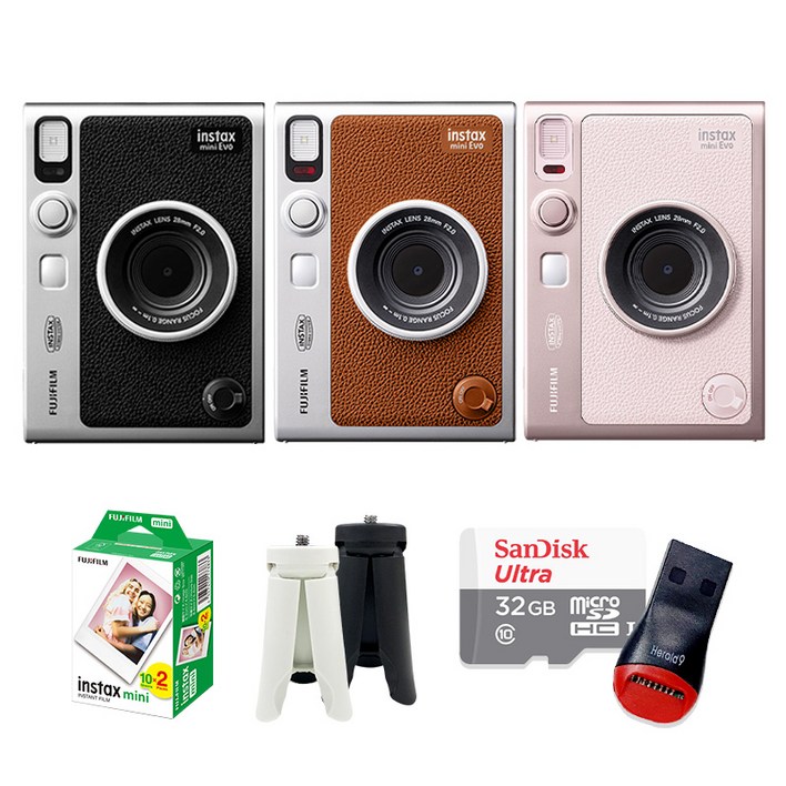 인스탁스 미니에보 evo 즉석카메라+필름 20장+선물세트