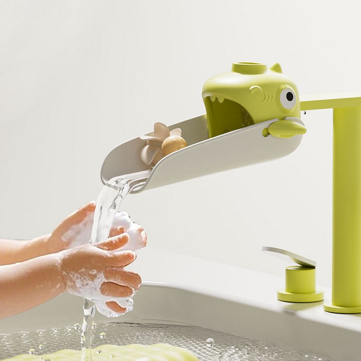 편안한42 실리콘 상어 수도 꼭지 연장탭