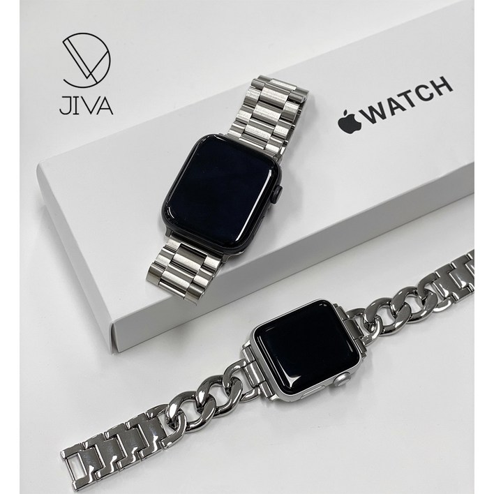 JIVA 애플 워치 호환 메탈 체인 스트랩
