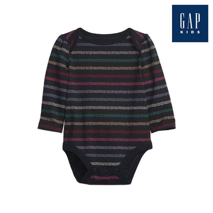 갭키즈 하트 스트라이프 롱 슬리브 바디수트771564029DNY