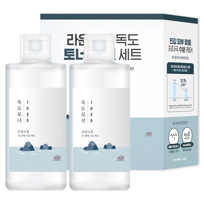 라운드랩 독도 토너 200ml 로션 200ml 세트 라운드랩 독도 토너 200ml 로션 200ml 세트