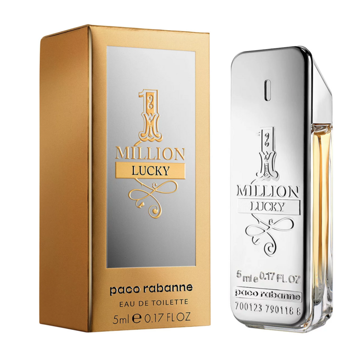 Paco Rabanne 1 Million Lucky 5ml Edt Splash Mini For Men New In Box Authentic 869891