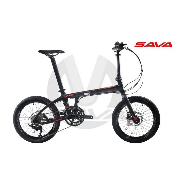 카본미니벨로 SAVA 사바 Z0-22S 카본 프레임 접이식 자전거 시마노105 기어22단 유압식 디스크 브레이크 고급 폴딩 미니벨로