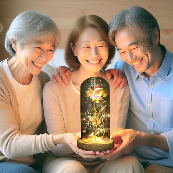 부모님 여자친구 새해 설날 명절 선물 LED 꽃 무드등 전등 생일 입학 졸업 집들이선물