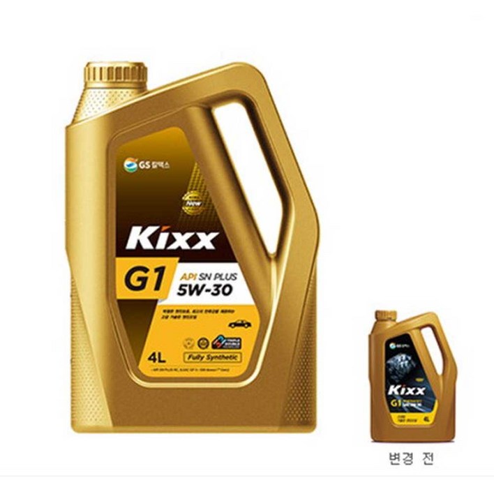 Kixx G1 5W30 4L 고급 가솔린 합성 엔진오일, 1개, 5w30, 4000ml Kixx G1 5W30 4L 고급 가솔린 합성 엔진오일, 1개, 5w30, 4000ml