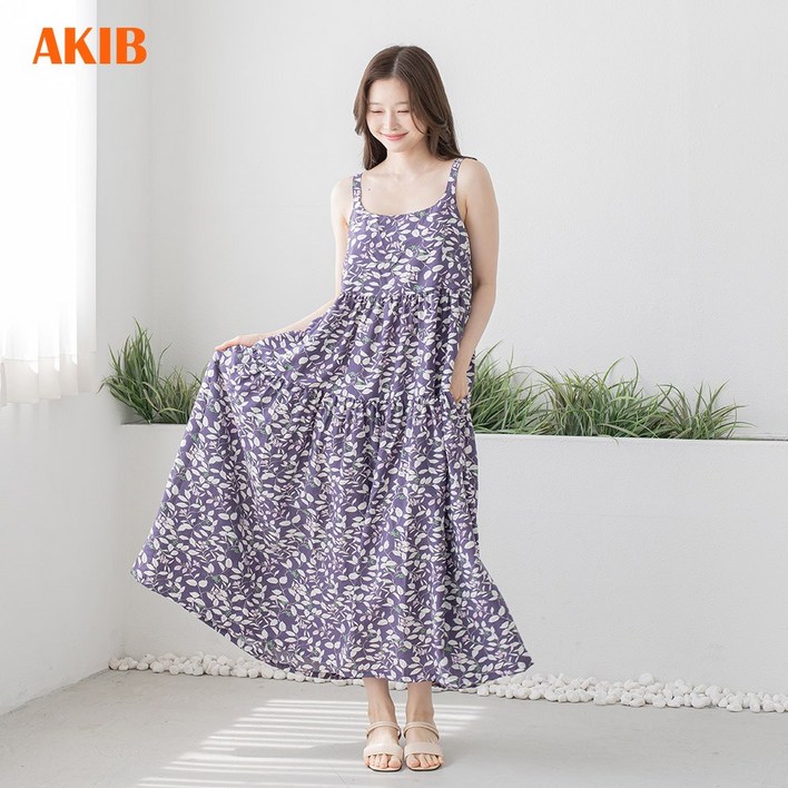 AKIB 프리미엄 인견 나시 캉캉롱원피스 뷔스티에  6677