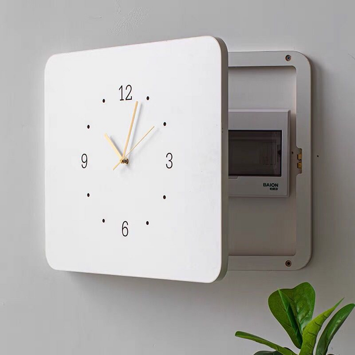 두꺼비집가리개 심플 벽시계 거실 인테리어