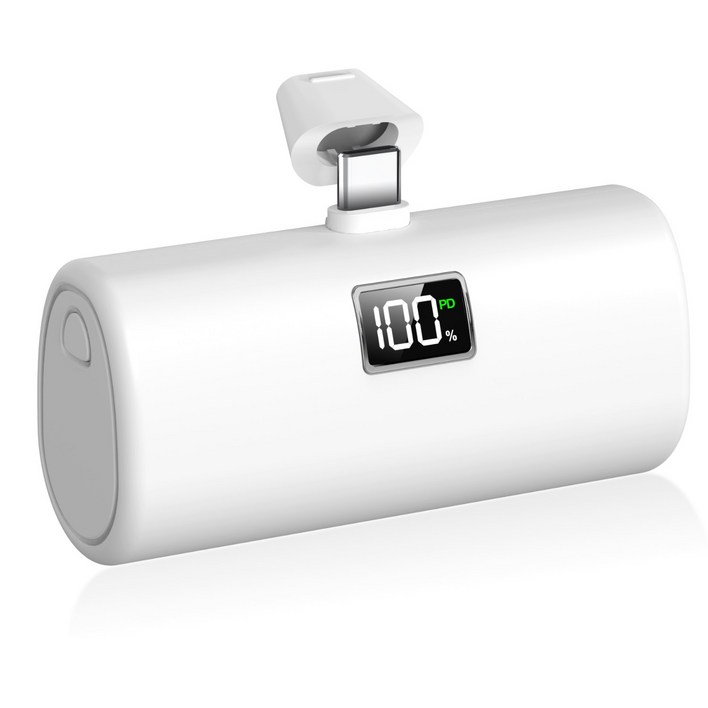 YINTO 도킹형 고속충전 PD 20w 일체형 휴대용 미니 보조배터리 C타입