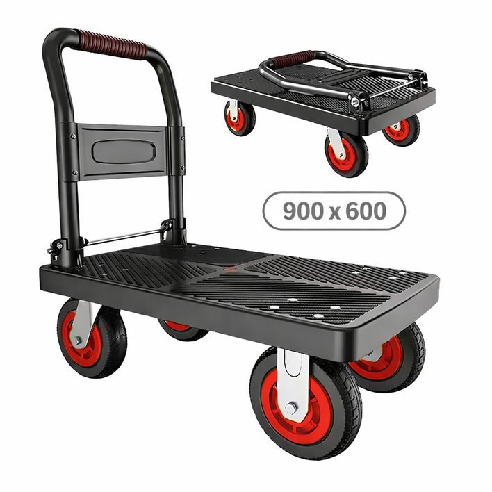 원하트 ONE HEART 튼튼한 특대형 600x900 접이식 핸드카트  손수레 강력한 하중 무소음 구루마