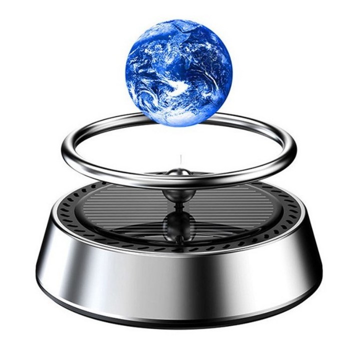 아기판다 태양열 자동차 하이 엔드 홀더 인테리어 자동 회전, 스타실버