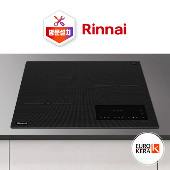 린나이 인덕션 3구 ALL부스터 유로케라상판 타공프리 국내생산 화력자동세팅기능