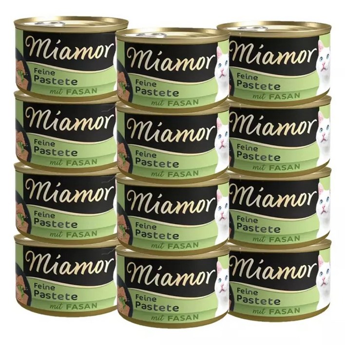 미아모아 파스테이트 고양이 주식캔 9종 꿩, 85g, 12개