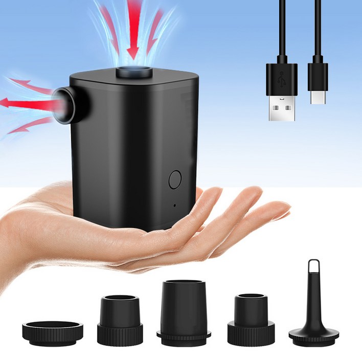 KORELAN 스마트 다용도 무선 휴대용 에어펌프 에어방기 가능  캠핑, 수영장 부유물, 에어쿠션 침대, 매트리스, 튜브, 진공 수납백에 매우 적합