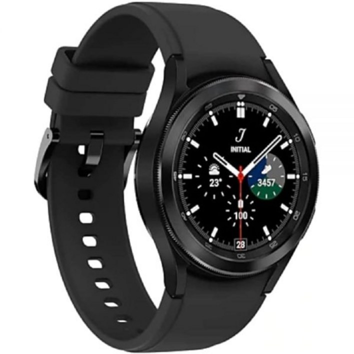삼성 갤럭시 워치 4 클래식 스마트워치 42mm, 여분의 밴드 포함, 슬립 모니터, 블랙  SMR880NZKCXAA 갱신