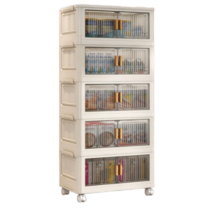 오텔르 리빙 폴딩박스 접이식 수납장, 아이보리, 5개