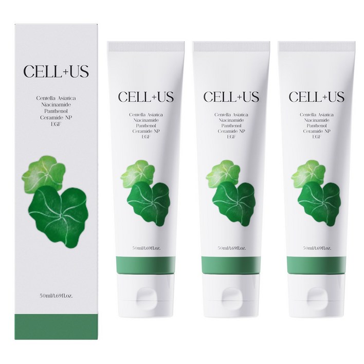 셀어스 병풀 시카 진정 장벽 홍조 재생 크림 병풀자생크림, 3개, 50ml