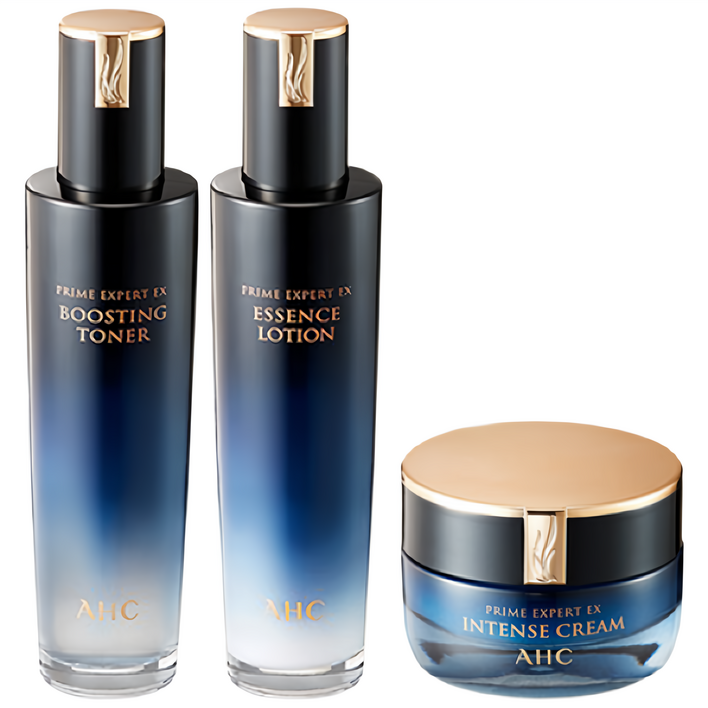 [AHC]프라임 엑스퍼트 EX 기초3종세트(토너,로션,크림+쇼핑백포함), 1세트