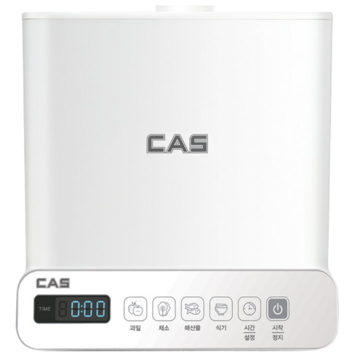 CAS NEW PUREALL 초음파세척기 퓨어올 야채 과일 젖병 식기 세척기, 화이트