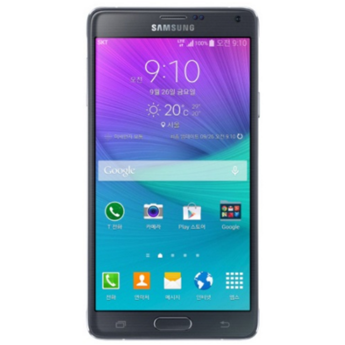 중고폰 갤럭시 노트4 32GB  공기계 모든 통신사 사용가능 SMN910916