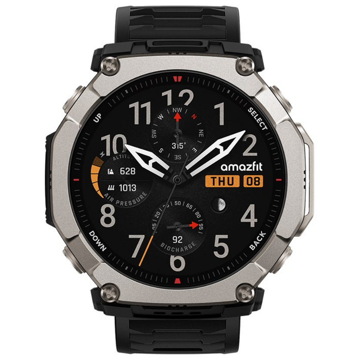 어메이즈핏 스마트워치 TREX Ultra 2, GPS  블루투스, 5.1cm, 블랙