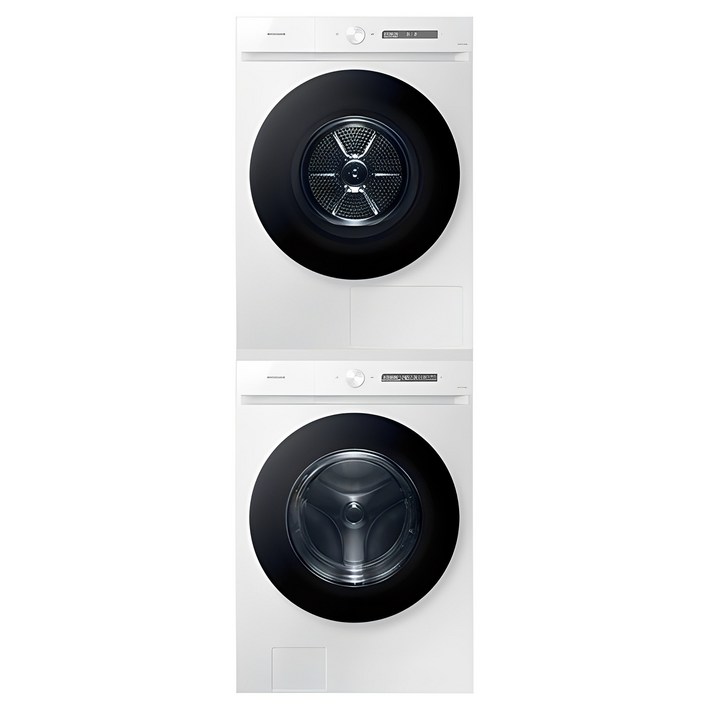 삼성전자 비스포크 그랑데 AI 세탁기 WF24CB8650BW + 건조기 DV17CB6600BW 24kg + 17kg 직렬설치키트 방문설치
