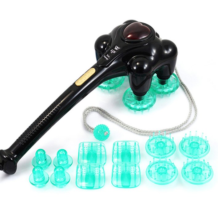 비타그램 4구 터보킹 핸드 마사지기, AGM-2090D, 단일 색상