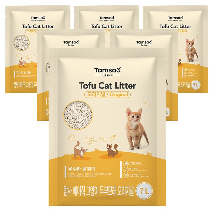 탐사 베이직 프리미엄 고양이 두부모래 7L 약 2.8 kg 탐사 베이직 프리미엄 고양이 두부모래 7L 약 2.8 kg