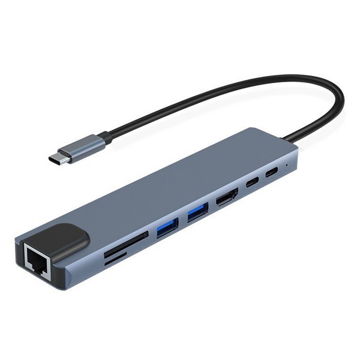 헨센 C타입 멀티 허브 8in1 USB HDMI 포트 젠더 헨센 C타입 멀티 허브 8in1 USB HDMI 포트 젠더