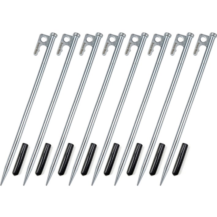 브리즈문 테이퍼링 고강도 단조팩 텐트팩 크롬 8p + 보관용 캡 세트