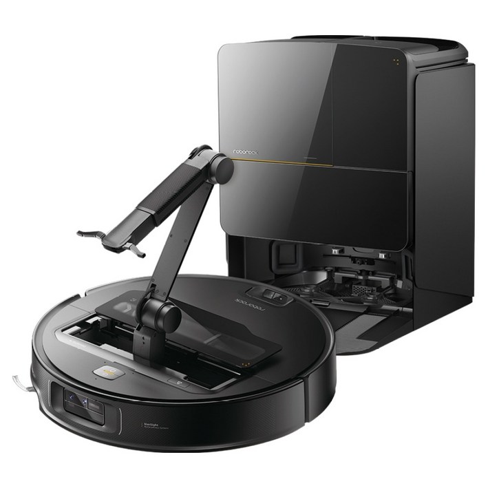 로보락 Saros Z70 로봇청소기 RRE0R50EWFD28HRR, RRE0R50EWFD28HRR, 블랙
